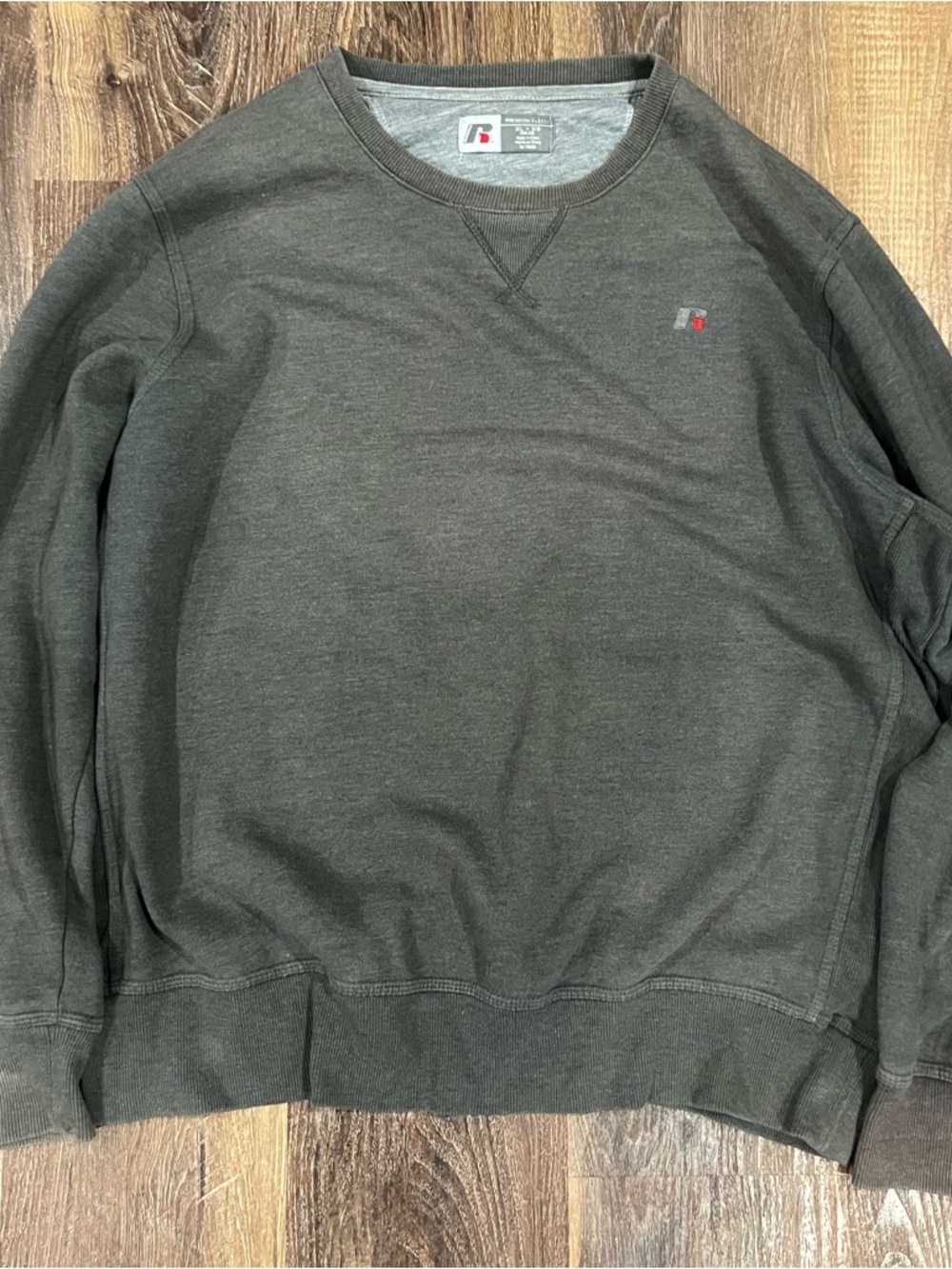Russell Athletic Men’s XL Gray Crewneck Sweatshirt Blank USA Baggy Blank
